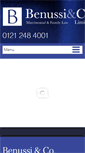 Mobile Screenshot of benussilaw.co.uk